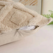Faux Wool Throw Pillow Cover