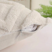 Faux Wool Throw Pillow Cover