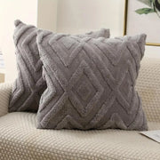 Faux Wool Throw Pillow Cover