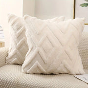 Faux Wool Throw Pillow Cover