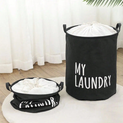 Foldable Drawstring Laundry Basket