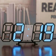 3D Digital Wall Clock Decor