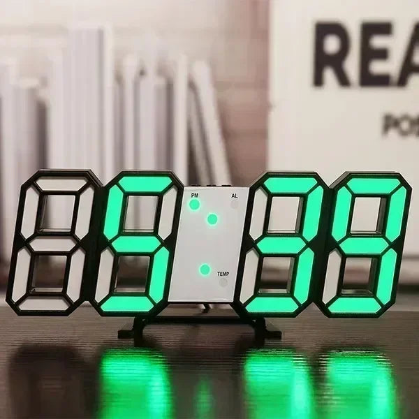 3D Digital Wall Clock Decor