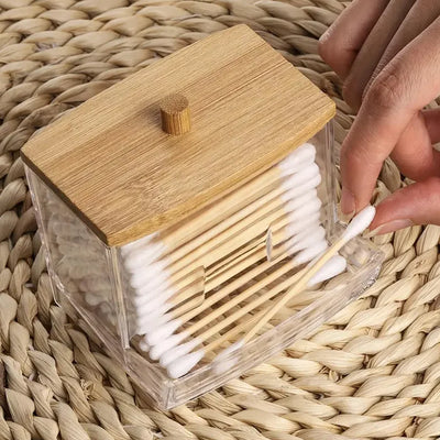 Acrylic Cotton Swab Storage Box