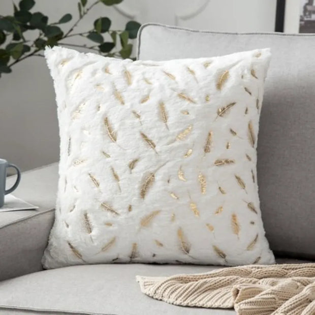 Cushion Cover Feather Fur