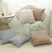 Embroidery Flush Block Diamond Cushion Cover