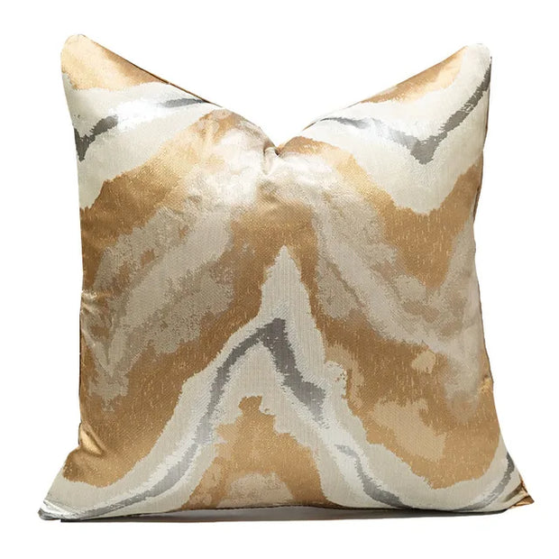 Luxury Golden Sofa Cushion Cover
