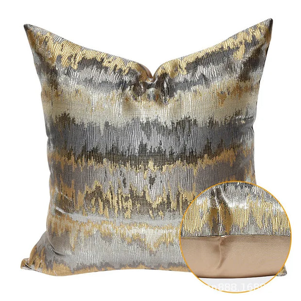 Luxury Golden Sofa Cushion Cover