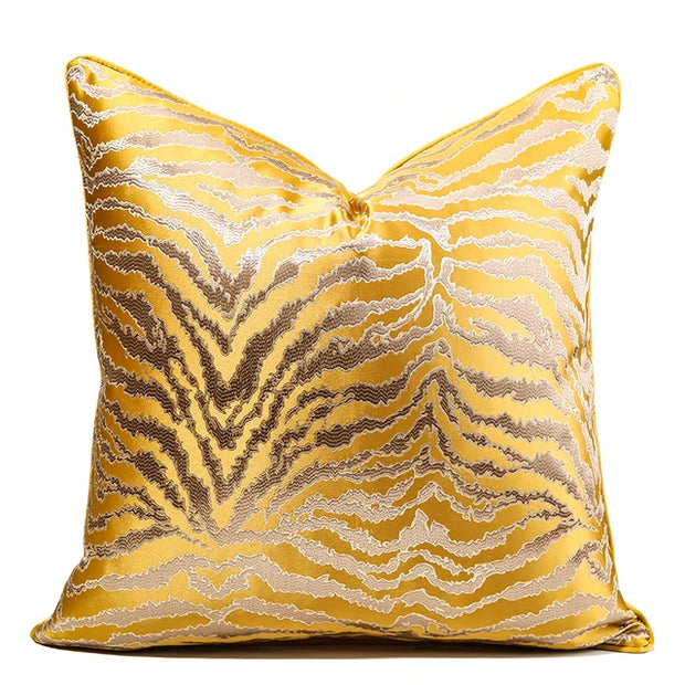 Luxury Golden Sofa Cushion Cover