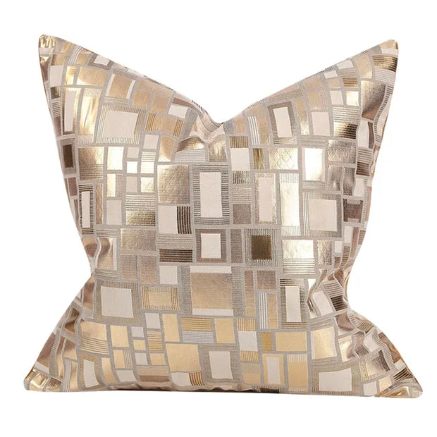 Luxury Golden Sofa Cushion Cover