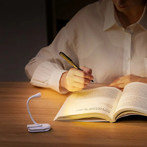 Mini Book Light Portable Clip