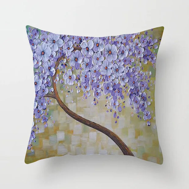 Nordic Style Oil Painting Cushion Cover
