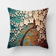 Nordic Style Oil Painting Cushion Cover